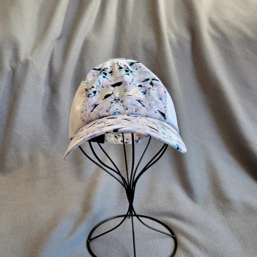 FILA Kaleidoscope Hat Cap Womens Sport Adjustable One Size Soft No Button Light